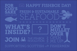 Fishbox food and drink ecommerce branding and packaging design